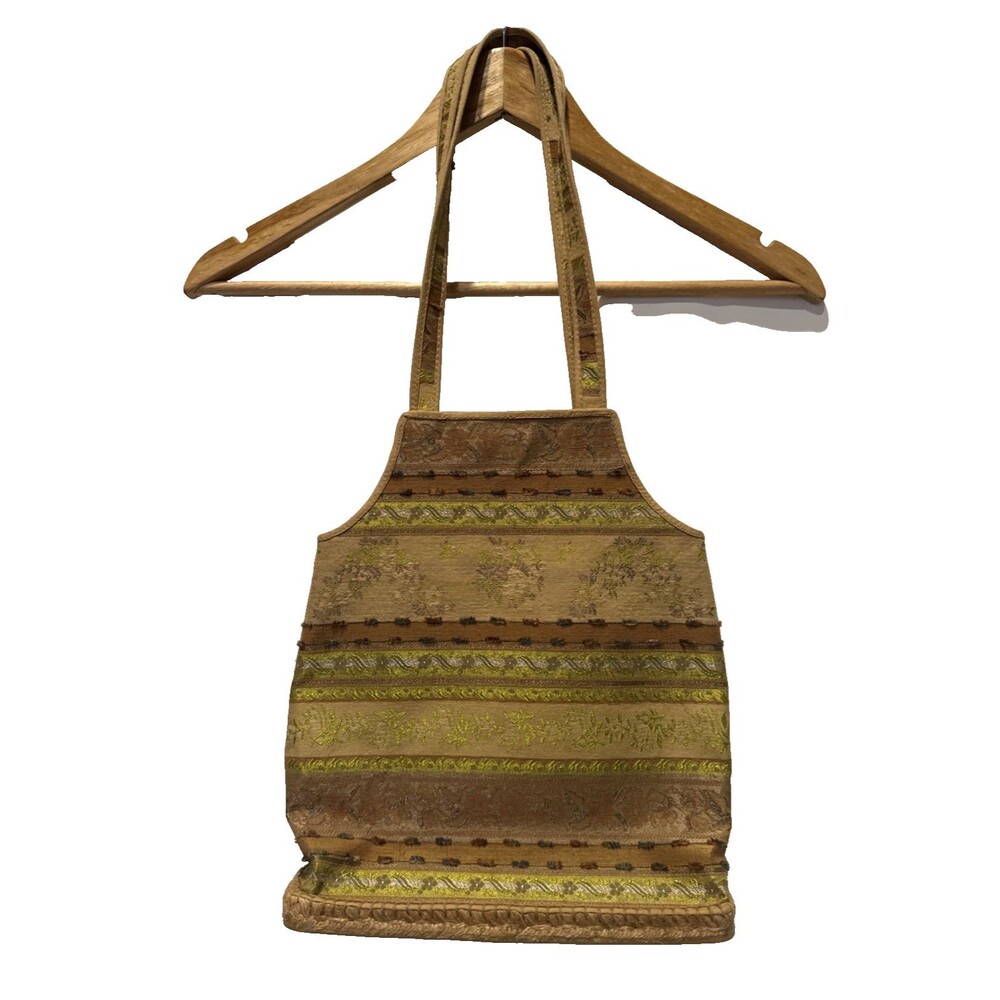 Andre Assous Esapdrille Purse Boho Hippie Textile Jute Shoulder Bag